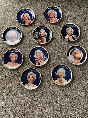 Marilyn Monroe : The Golden Collection - 10 Plate Complete Set With Display Rail • $225