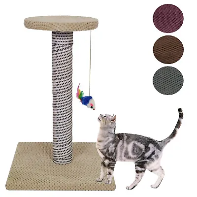£19.80 • Buy Cat Scratching Post Kitten Handmade Scratcher No Sisal Rope Activity Climb Toy