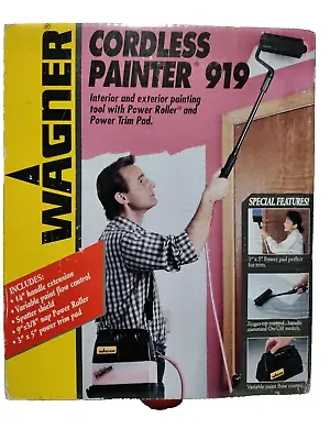 Wagner Cordless Painter 919 1 Gallon 0-3 Gallon/HR 9”x3/8” (BRAND NEW) • £36.64