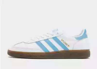 ADIDAS Originals HANDBALL SPEZIAL SHOES In White/Blue/Gum • £115