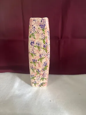 Fired Works Inc Macon Ga Tall Flower Vase Signed • $12