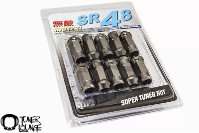 Muteki SR48 Titanium 12X1.25 48mm Extended Open Ended 20 Pcs Lug Nuts Cone Seat • $1053.99