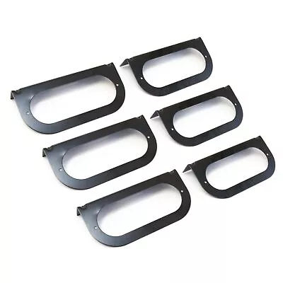 6 Mounting Brackets For 6  Oval Light Powder Coated Steel Black Trailer RV 6pcs • $29.88