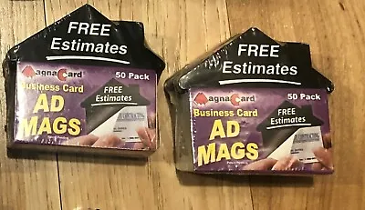 $45 • Buy 100 Magna Card Peel-and-Stick Business Card Advertising Magnets Realtors(RARE)