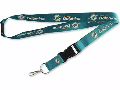 NEW~ 2022 MIAMI DOLPHINS NFL Designer Breakaway Lanyard Key Ring Keychain • $9.49