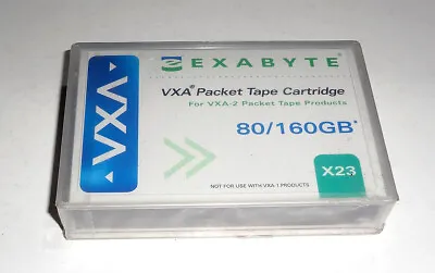 EXABYTE VXA PACKET TAPE CARTRIDGE 80/160GB VXA-2 - X23. New And Sealed • $19.90