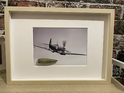 £27.50 • Buy Spitfire Collectable Framed WW2 .50 Cal Bullet Head Fired From A Spitfire