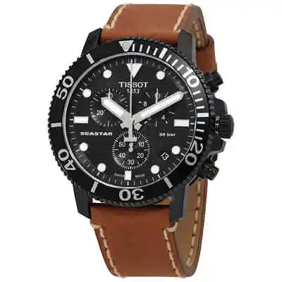 Tissot Seastar 1000 Chronograph Quartz Black Dial Men's Watch T1204173605100 • $262.90