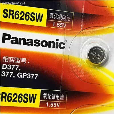 4 X Panasonic Sr626sw 1.55v Silver Oxide 377 Watch Batteries • $6.25