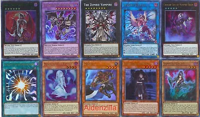 Yugioh Vampire Zombie Deck - Ghost Familiar Dragonecro Nethersoul Voivode World • $105