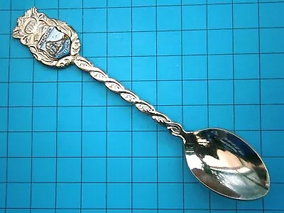 SA503*) Vintage Enamel Belgium Oostende Mercator Ship Souvenir Collectors Spoon • £4.99