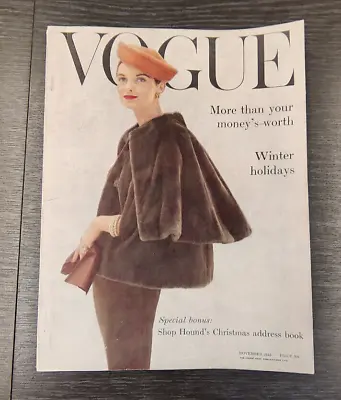VOGUE Magazine: November 1955 - Mary Jane Russell (Norman Parkinson) • £55