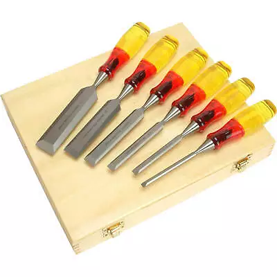 Marples M373 6 Piece Limited Edition Splitproof Bevel Edge Wood Chisel Set • £69.95