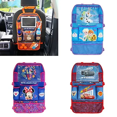 Car Seat Back Disney Kids Organizer Tidy Pocket Storage Bag Travel Holder Table • £25.08