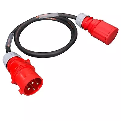 32Amp Extension Lead 4 Pin 4mm² 415V IP44 Heavy Duty Industrial Rubber Cable • $92.92