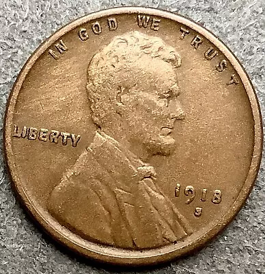 1918 S  * Lincoln Wheat Cent - Higher Grade ~ X670 • $6.79