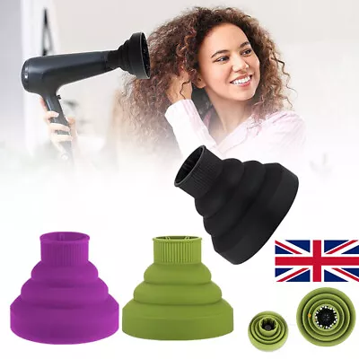 Universal Hairdressing Blower Cover Styling Curly Hair Dryer Diffuser Attachment • £6.47