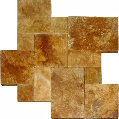 Msi Stone Paver (10Pc) Tumbled Travertine Tile Kit Gold (10Kit/160Sq.Ft./Pallet) • $1401.32