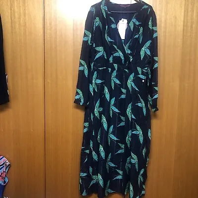 Pom Amsterdam Designer Midi Dress Magic Mints Colour Size 5 • $75