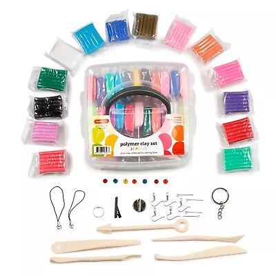 Incraftables Polymer Clay Kit (24 Colors Soft Blocks). Modeling Oven Bake Clay • $14.95