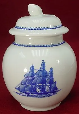 $64.97 • Buy WEDGWOOD China AMERICAN CLIPPER Blue SUGAR BOWL With LID