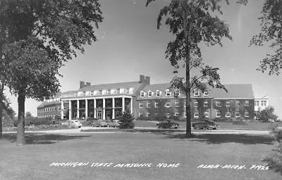 RPPC Michigan State Masonic Home Alma Michigan Ca 1940s Vintage Postcard • $8.09