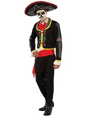 Senor Muerto Day Of The Dead Mexican Skeleton Halloween Mens Costume • $78.80