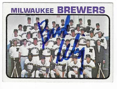 Bud Selig 1973 Topps Team Card Autographed Signed # 127 Milwaukee Brewers Hof • $14.40