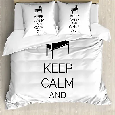 Keep Calm Duvet Cover Pinball Machine Fun • £29.99