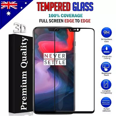 $4.49 • Buy Full Coverage Tempered Glass LCD Screen Protector Guard For OnePlus 3T /5 /5T /6