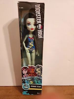 Monster High Basic Blue Swimsuit Frankie Stein In Box Doll F10 • $7