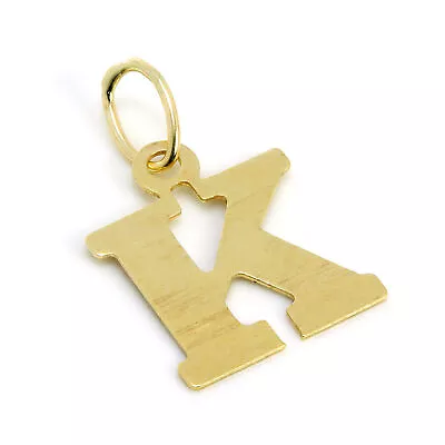 Lightweight 9ct Gold Initial Letter Charms Pendants • £20