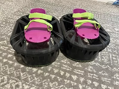 Moon Shoes Anti-Gravity Strap Shoes Purple And Black Vintage • $20