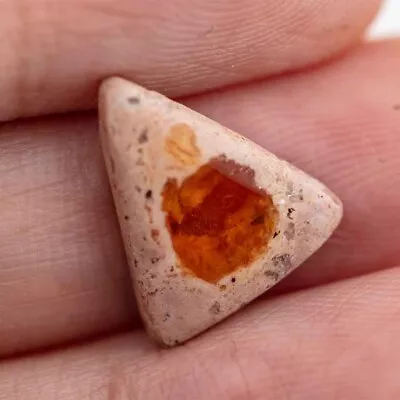 Natural Triangular Mexican Fire Opal Fully Surrounded Structure • $35.87