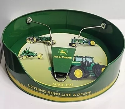 John Deere Tin Napkin/Paper Plate Holder The Tin Box Company • $7.50