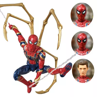 Spider Man Action Figure Marvel Spiderman Avengers Infinity War Iron Toy Model • £34.99