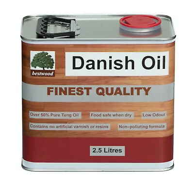 Danish Oil Bestwood 2.5 Litres FINEST QUALITY LOWEST PRICE • £32.50