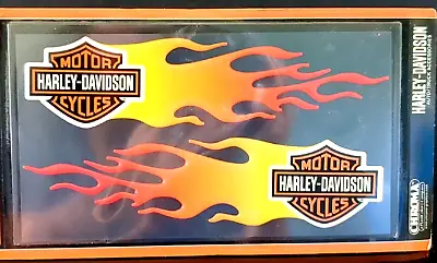 Harley Davidson Motorcycle Flame Fire Color Hard Plastic 3d Sticker Graphic Logo • $9.99