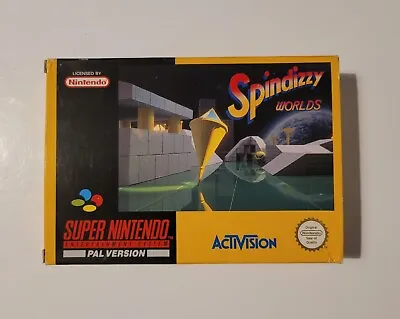 Spindizzy Worlds - Super Nintendo SNES Game - Boxed - PAL • £10.51