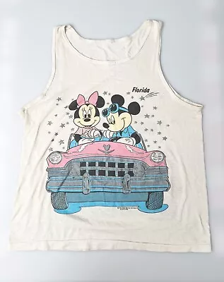 Vintage 80's Disney Mickey Minnie Tank Top Collectable Mens L • $50