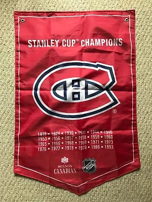 Montreal Canadiens NHL Stanley Cup Banner Molson Canadian Coors Beer • $11.99