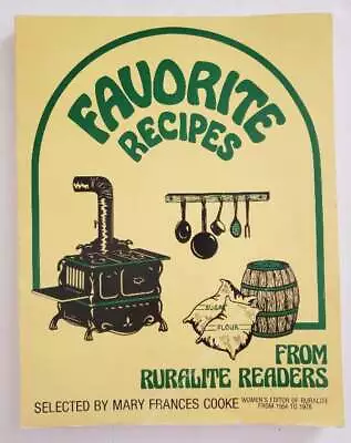 Favorite Recipes From Ruralite Readers Selected By Mary Frances Cooke Cookbook 1 • $24.95