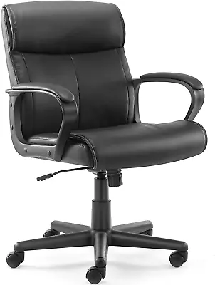 Executive Padded Mid-Back Home Office Desk Chair With Armrest Adjustable Height • $90.99