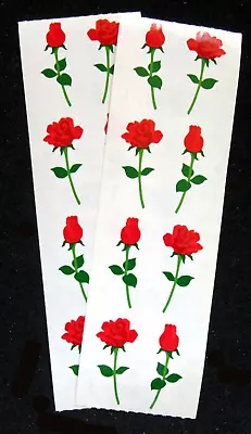 Mrs Grossman Two Vintage 2x6 Inch *Roses* Sticker Sheets • $2.99