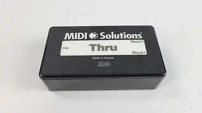 MIDI Solutions Thru 1-In-2-out MIDI Powered Thru Box • $24.99