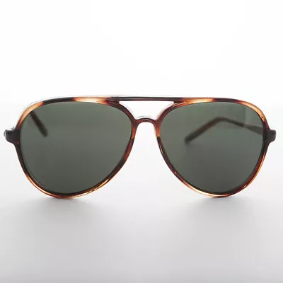 Vintage Aviator Sunglass Tortoise Frame And Glass Lens - Air Boss • $59.96