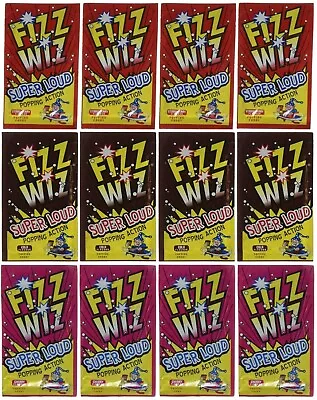 12x Fizz Wiz Super Loud Popping Action Cherry/Cola/Strawberry Flavor Candy • $9.87