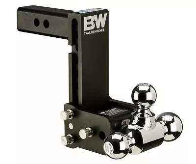 B&W TS10049B Tow & Stow 3-Ball Mount - 2  Hitch - 7  Drop 7-1/2  Rise - 10K • $309.99