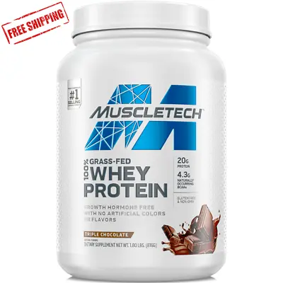 Whey Protein Powder Muscletech Grass-Fed Triple Chocolate 23 Servings 💪💪 • $20.21