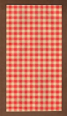 Set Of 11 Red Gingham Tissue Bags Current Inc. Vintage 9.75  Plaid Picnic Party • $5.45